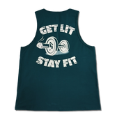 Get Lit Stay Fit Graphic Tank Top
