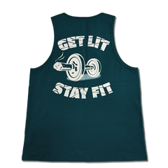 Get Lit Stay Fit Graphic Tank Top