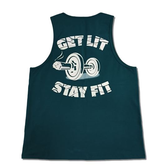 Get Lit Stay Fit Graphic Tank Top